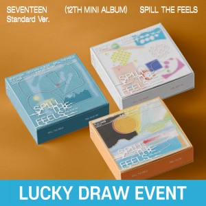 [LUCKY DRAW EVENT]  세븐틴 (SEVENTEEN) - SEVENTEEN 12th Mini Album 'SPILL THE FEELS' [3종 중 1종 랜덤 발송]