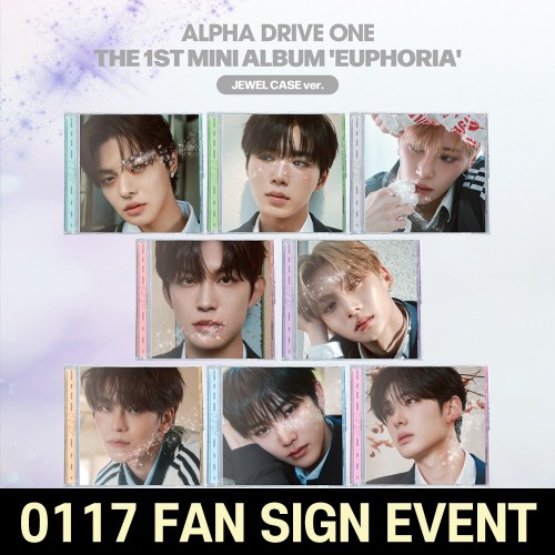 [0117 공개 사인회] ALPHA DRIVE ONE (알파드라이브원) - 미니 1집 : EUPHORIA [JEWEL CASE ver.] [8종 중 1종 랜덤 발송]