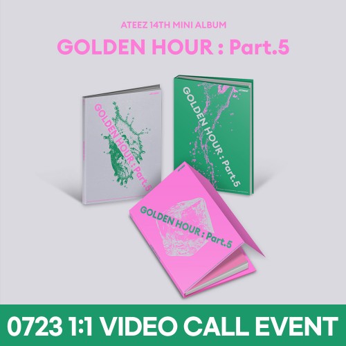 [0723 1:1 영상통화 사인회] 에이티즈 (ATEEZ) - 14TH MINI ALBUM [GOLDEN HOUR : Part.5][3종 중 1종 랜덤 발송]