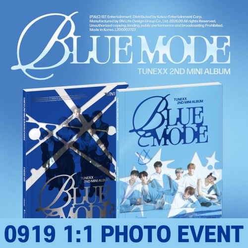 [0919 1:1 폴라로이드 꾸미기] TUNEXX (튜넥스) - 미니 2집 [BLUE MODE] [2종 중 1종 랜덤 발송]