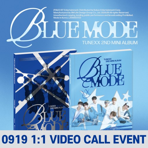[0919 1:1 영상통화 사인회] TUNEXX (튜넥스) - 미니 2집 [BLUE MODE] [2종 중 1종 랜덤 발송]